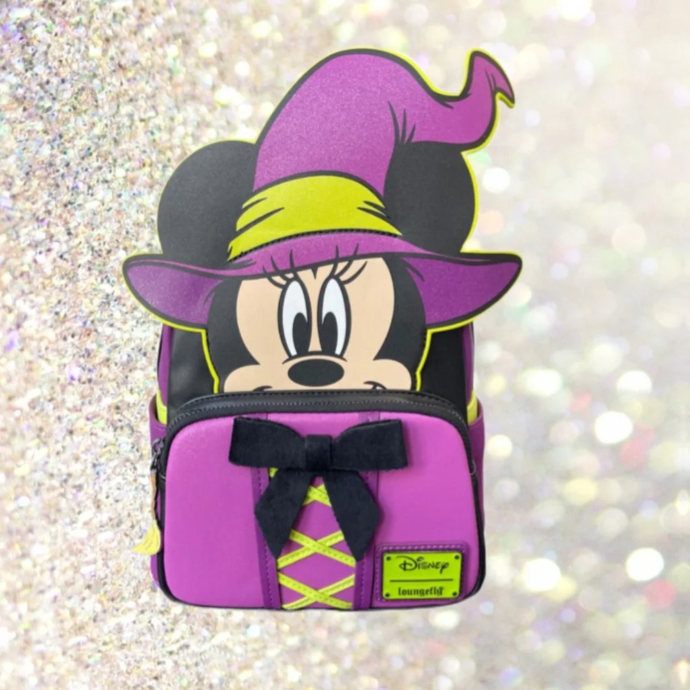 Loungefly Disney Wickedly Cute Witch Minnie Cosplay Gitd Mini Backpack - Picture 3 of 10